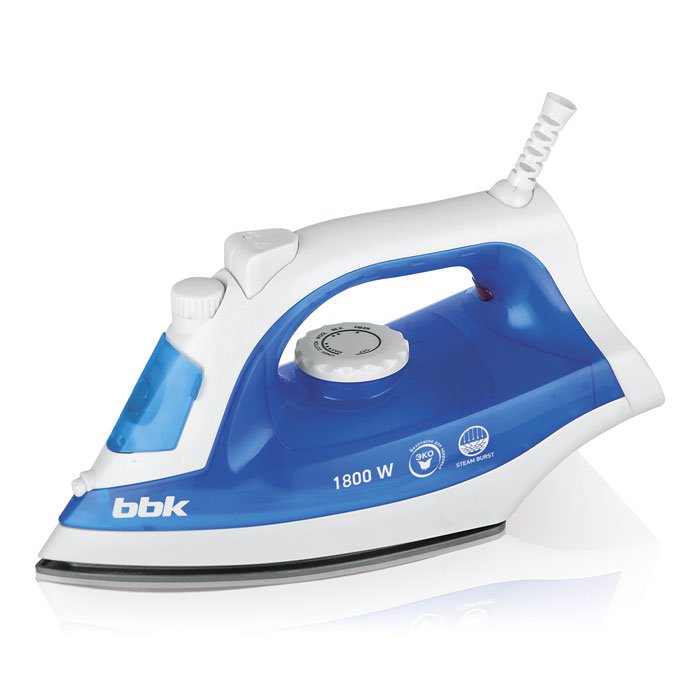 Утюг BBK ISE-1801 голубой																		 — описание, фото, цены в интернет-магазине PT Stores