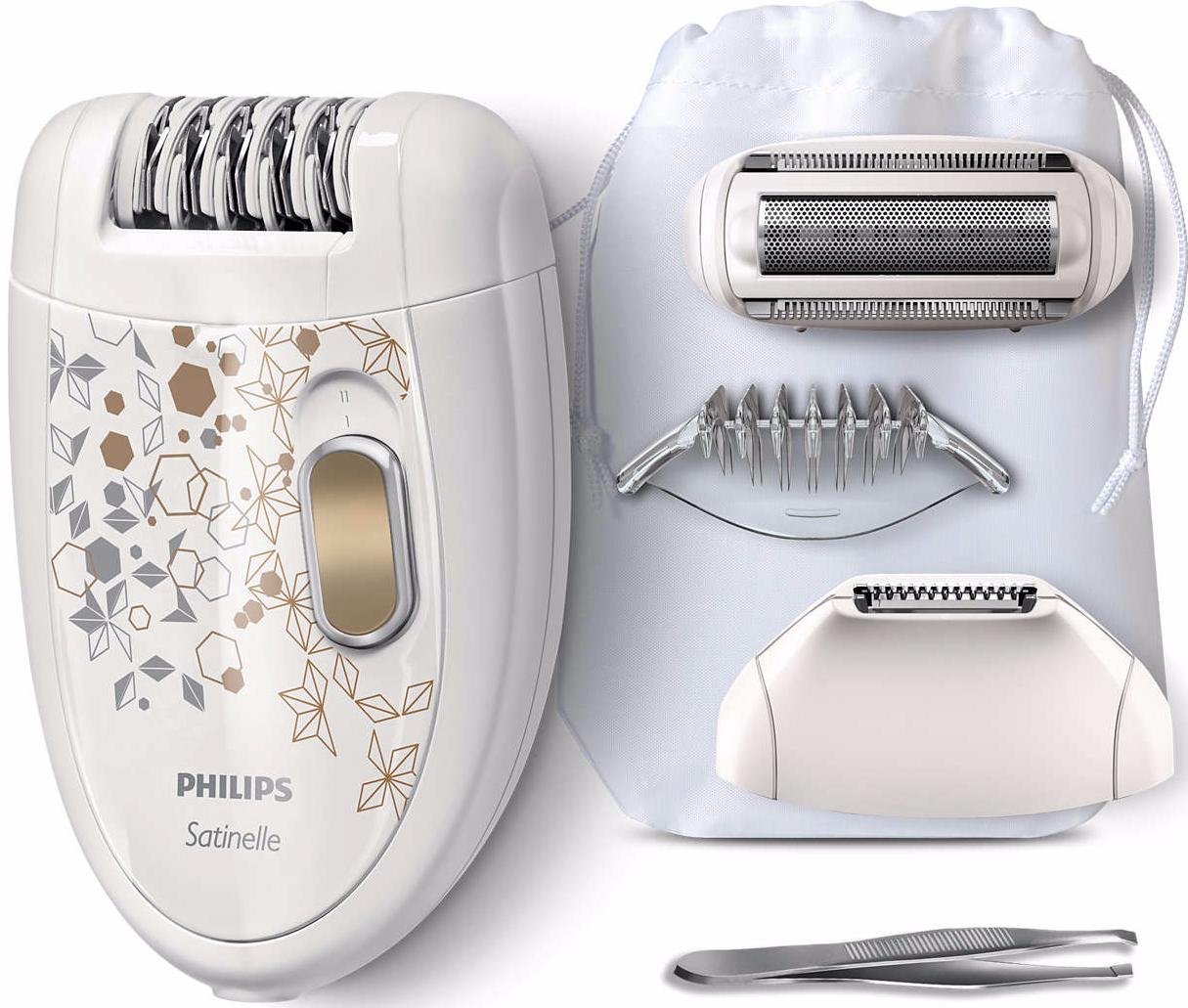 Эпилятор PHILIPS HP 6425/02																		 — описание, фото, цены в интернет-магазине PT Stores