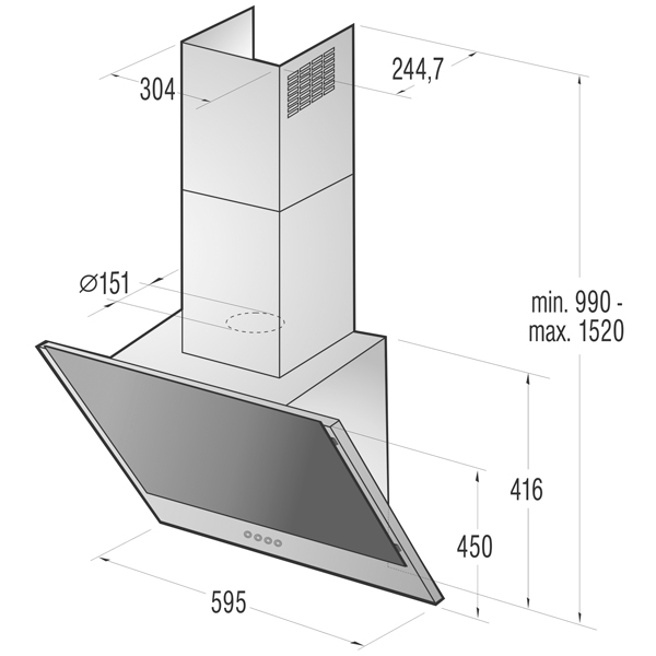 Купить Наклонная вытяжка Gorenje WHI 621E1 XGB — Фото 6