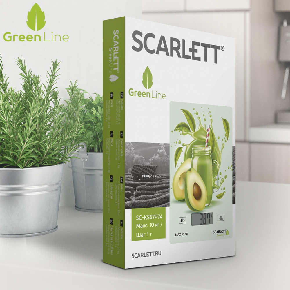 Купить Кухонные весы Scarlett SC-KS57P74 Green Line — Фото 4
