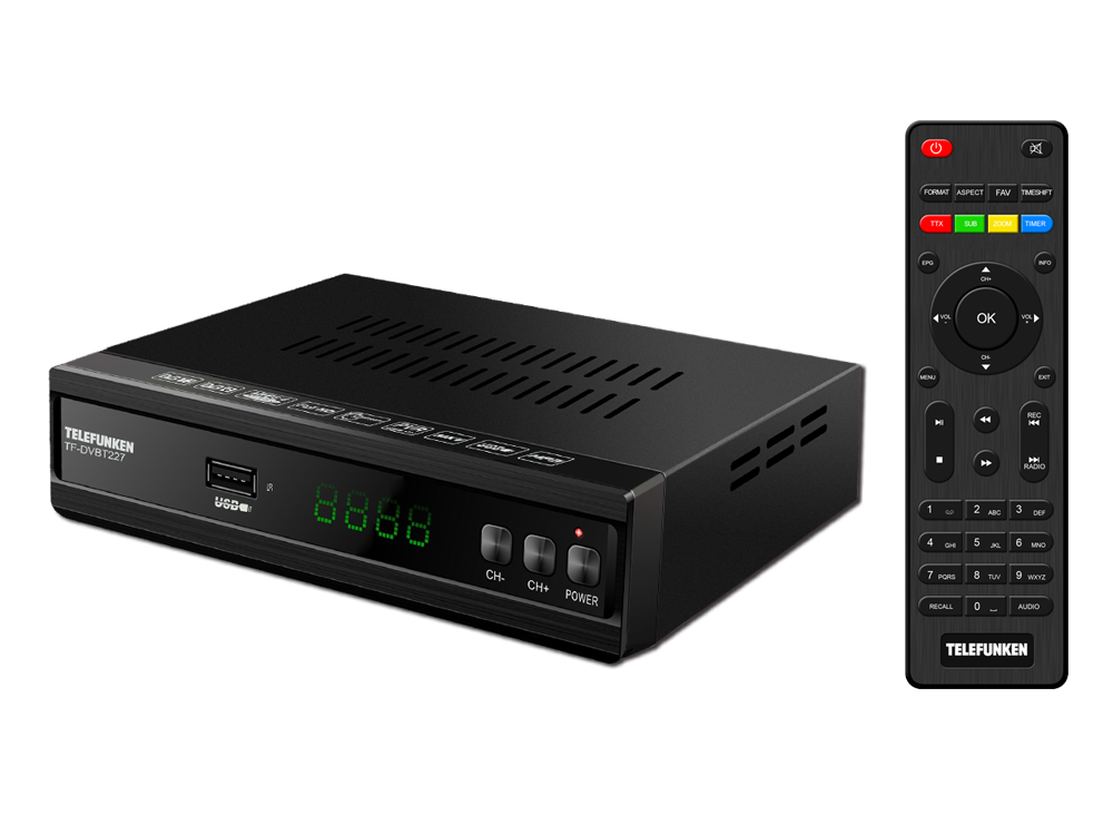ТВ Тюнер TELEFUNKEN TF-DVBT227(ЧЕРНЫЙ)																		 — описание, фото, цены в интернет-магазине PT Stores