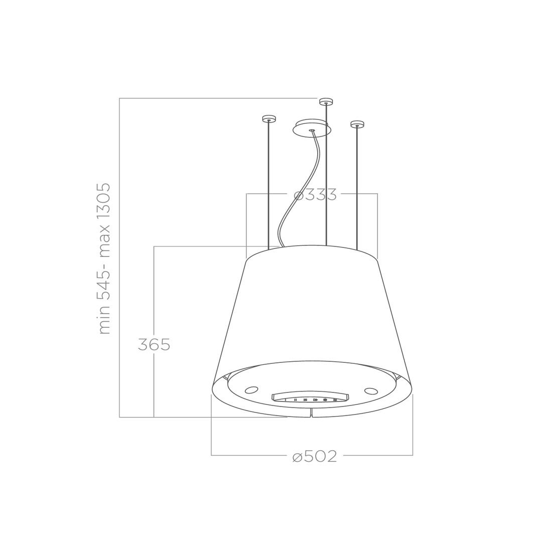 Купить Островная вытяжка ELICA EASY UX IX/F/50 — Фото 5