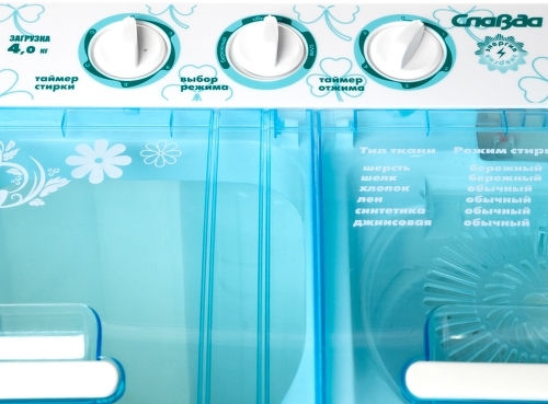 Купить Стиральная машина-полуавтомат Славда WS 40 PET   +душевая лейка — Фото 2