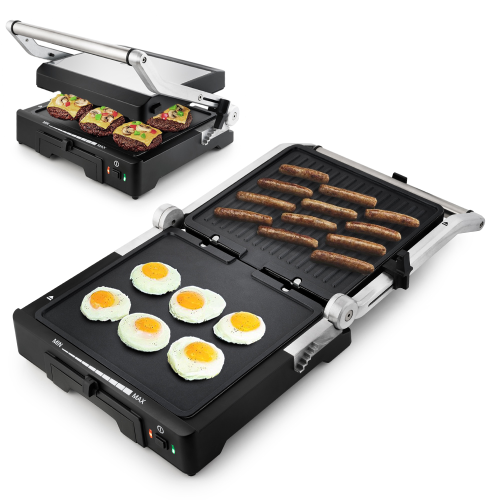 Купить Электрический гриль Kitfort KT-1633, серебристый — Фото 6