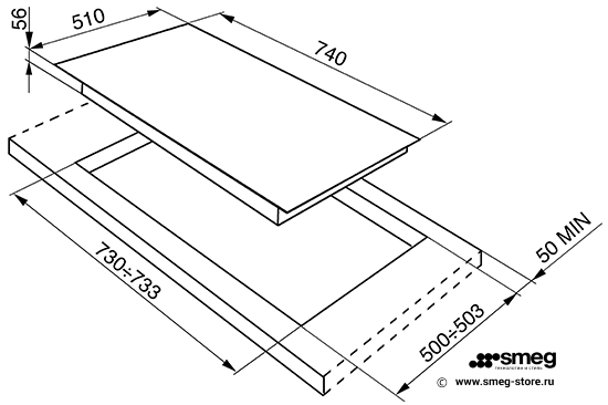 Купить Газовая варочная панель SMEG PX7502 — Фото 2