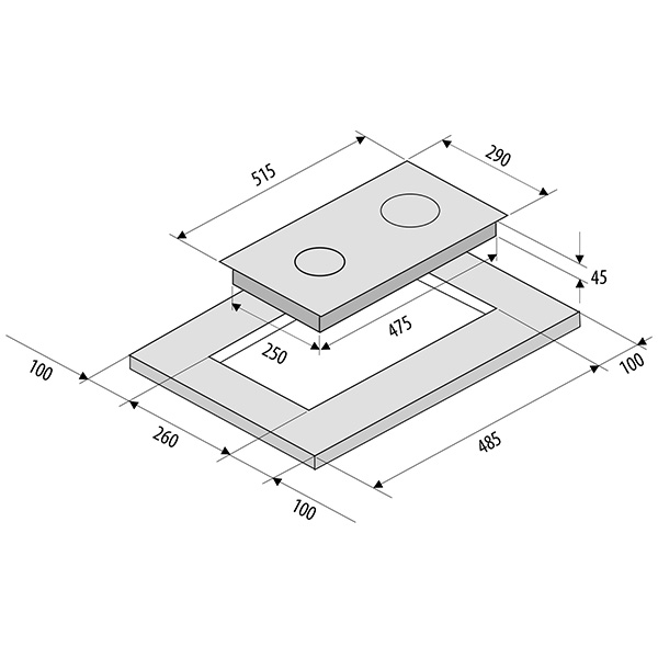 Купить Газовая варочная панель KRONA PARTITA 30 IX — Фото 3