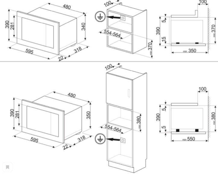 Купить Встраиваемая СВЧ печь SMEG FMI320X2 — Фото 2