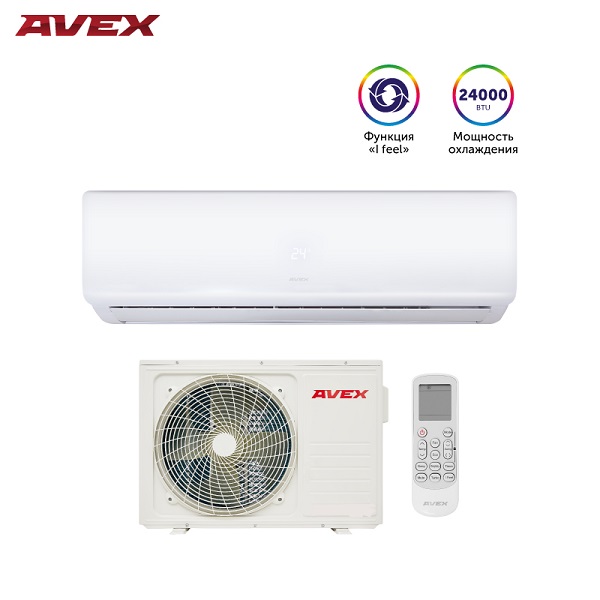 Кондиционер AVEX AC 24 QUB																		 — описание, фото, цены в интернет-магазине PT Stores