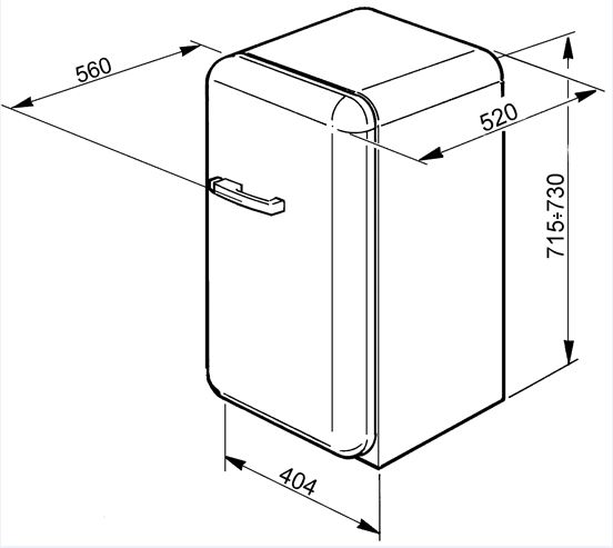 Купить Холодильник SMEG FAB5RUJ — Фото 2