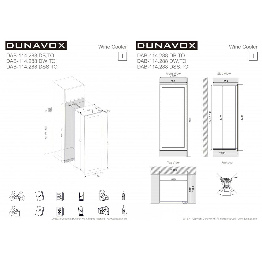 Купить Встраиваемый винный шкаф DUNAVOX DAB-114.288DW.TO — Фото 4
