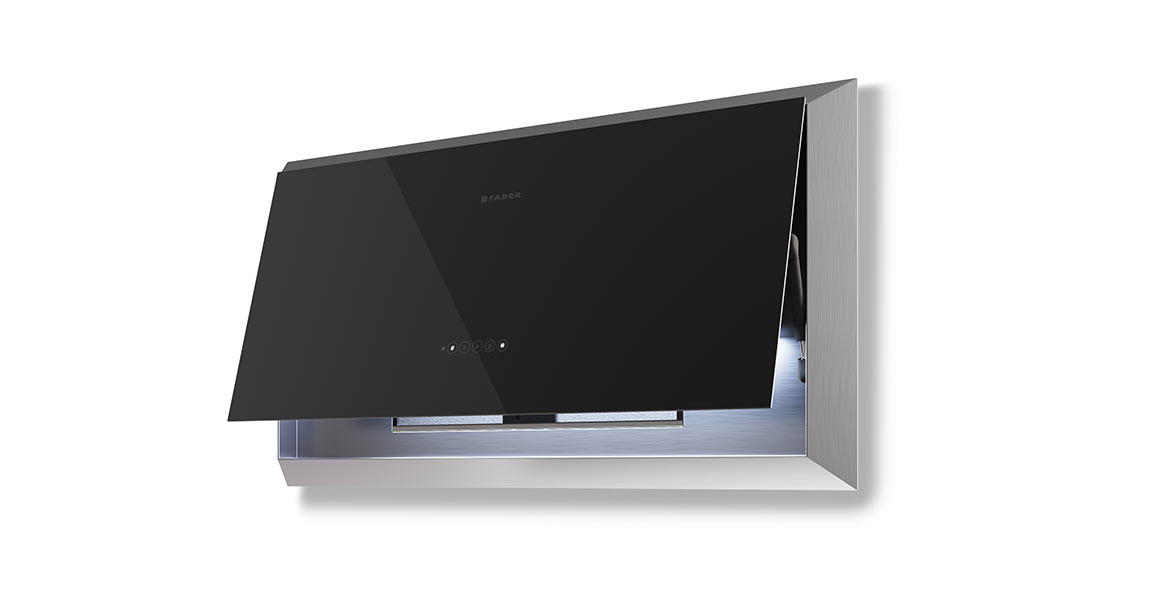 Купить Наклонная вытяжка FABER TWICE ARIES BK GLASS/X A60 — Фото 3