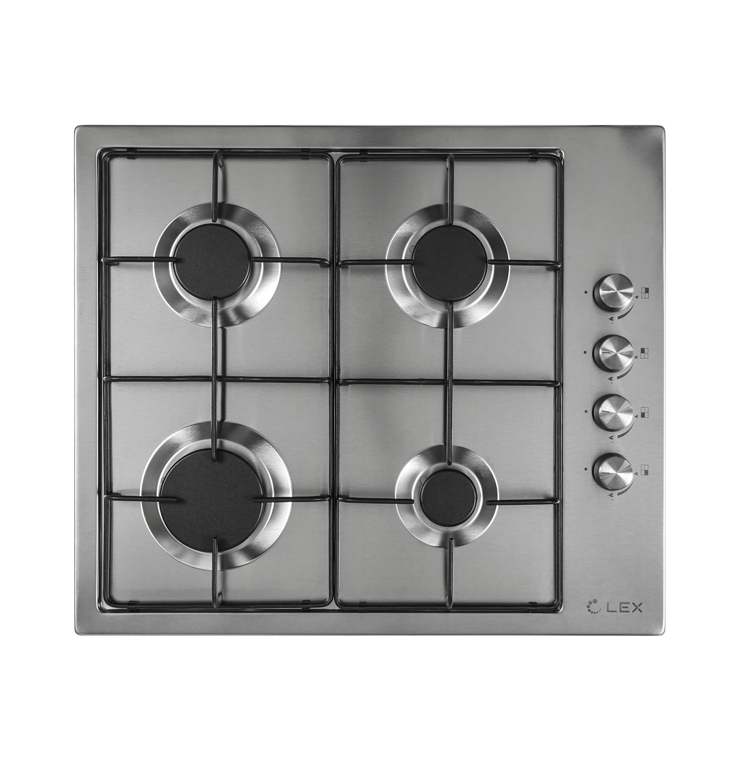 Газовая варочная панель LEX GVS 644-1 IX нержавеющая сталь																		 — описание, фото, цены в интернет-магазине PT Stores