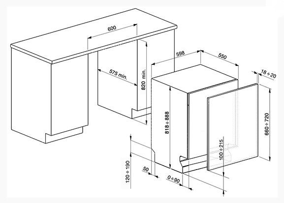 Купить Встраиваемая посудомоечная машина SMEG STA7233L — Фото 4