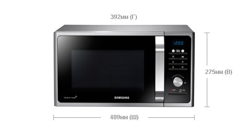 Купить Микроволновая печь SAMSUNG MG23F302TAS — Фото 13