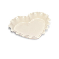 EMILE HENRY Форма для пирога "Сердце", цвет: крем