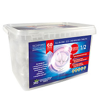 TechPoint Таблетки для ПММ All-IN-ONE ECO-DISHWASHER TABLETS (10грамм) 60 штук, арт. 9985