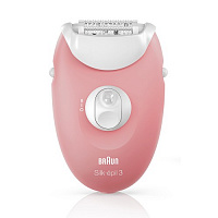 Эпилятор BRAUN 3-430 Silk-epil 3 персиковый/белый