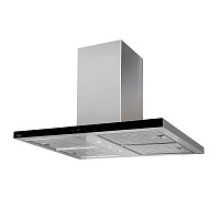 Островная вытяжка AKPO WK-9 Исла Феникс гласс слим 90 см. черный