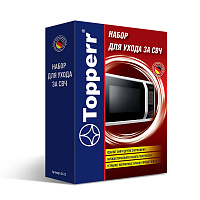 TOPPERR 3412 Набор для ухода за СВЧ (средство 500мл + салфетка)