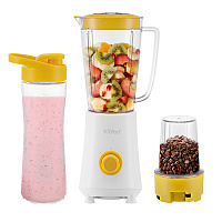 Кухонные комбайны Kitfort КТ-3055-2 бело-желтый