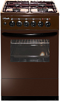 Комбинированная плита Лысьва ЭГ 401 М2С-2у Коричневый Стеклянная крышка Реш.чугун