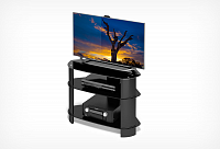 ALTEZA TV-1585-С черный+черн. стекло