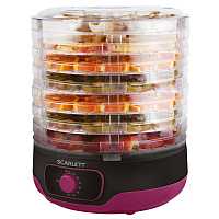 Сушилка для овощей и фруктов Scarlett SC-FD421012 7под. 250Вт черный