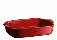 EMILE HENRY Форма для запекания прямоугольная,36x23 см,цвет: гранат