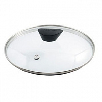 Frybest GL24F Стеклянная крышка 24 см с ободом, пароотводом и бакелитовой бобышкой										