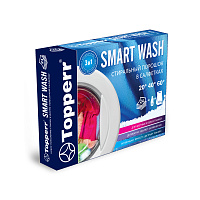 TOPPERR 3228 Стиральный порошок в салфетках, для цветного и белого белья, 24 шт. в уп, 3 в 1