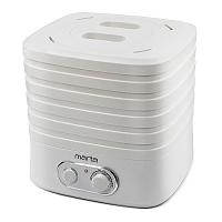 Сушилка для овощей и фруктов MARTA MT-1945 белый жемчуг