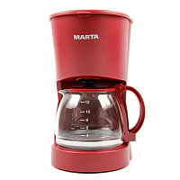 Кофеварка MARTA MT-2118 бордовый гранат