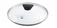 Frybest GL26F Стеклянная крышка 26см с ободом, пароотводом и бакелитовой бобышкой