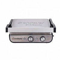 Электрический гриль ENDEVER Grillmaster 250, серебристый/черный